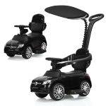 3-in-1 Mercedes Benz Licensed Kids Ride On Push Car with Canopy - Sale , 74.95