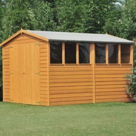 Loxley 8' x 10' Double Door Overlap Apex Shed - Cheap , 659
