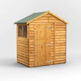 Oren 4' x 6' Overlap Modular Custom Apex Shed - Sale , 424
